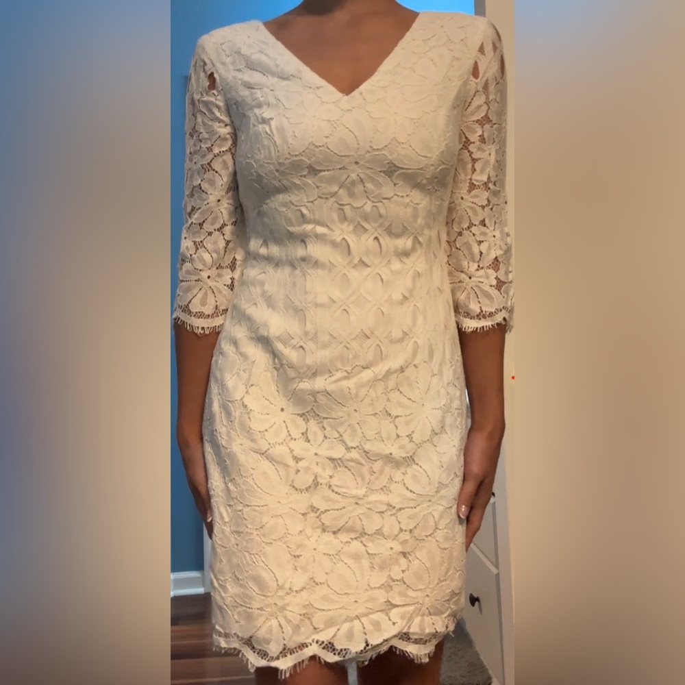 Lilly Pulitzer Ivory Lace Sheath Dress